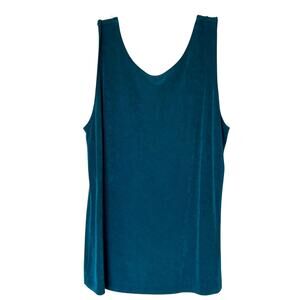 Chico's Travelers Wms 12/14 Sleeveless Slinky Stretch Knit Tunic Tank